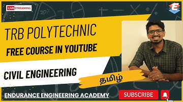 TRB Polytechnic Free Course | Civil Engineering | EEA | GATE, TRB, ESE