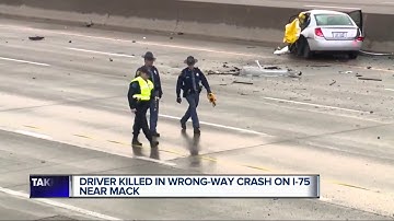Fatal crash on SB I-75 in Detroit caused by wrong-way driver
