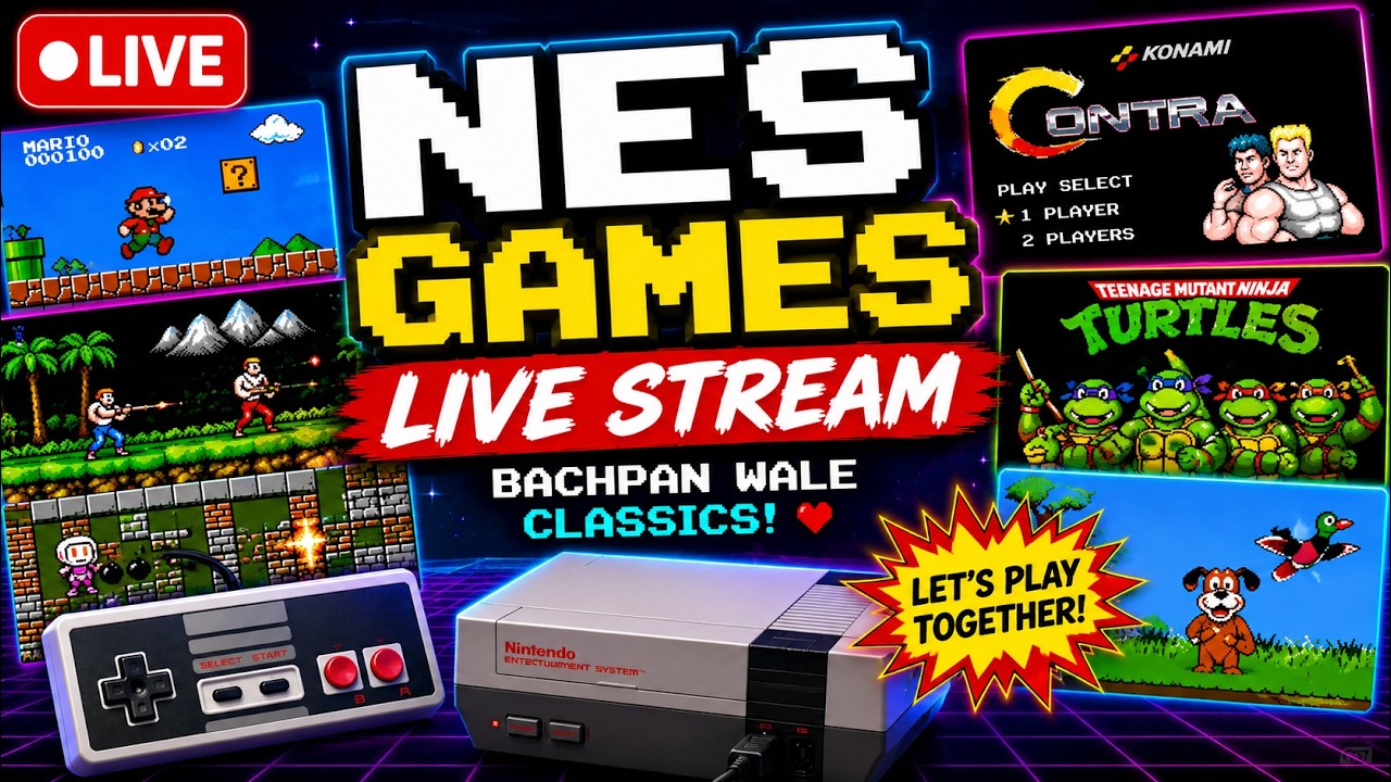 🔴 LIVE | NES CHILDHOOD GAMES 🎮 ️ | Let's Relive the Magic! - YouTube