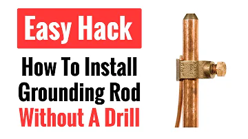 How deep do you bury a grounding rod?