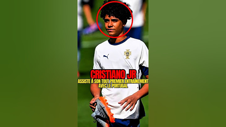 Cristiano Jr. lors de son tout premier entraînement avec le Portugal 🤩 #football #foot #ronaldo