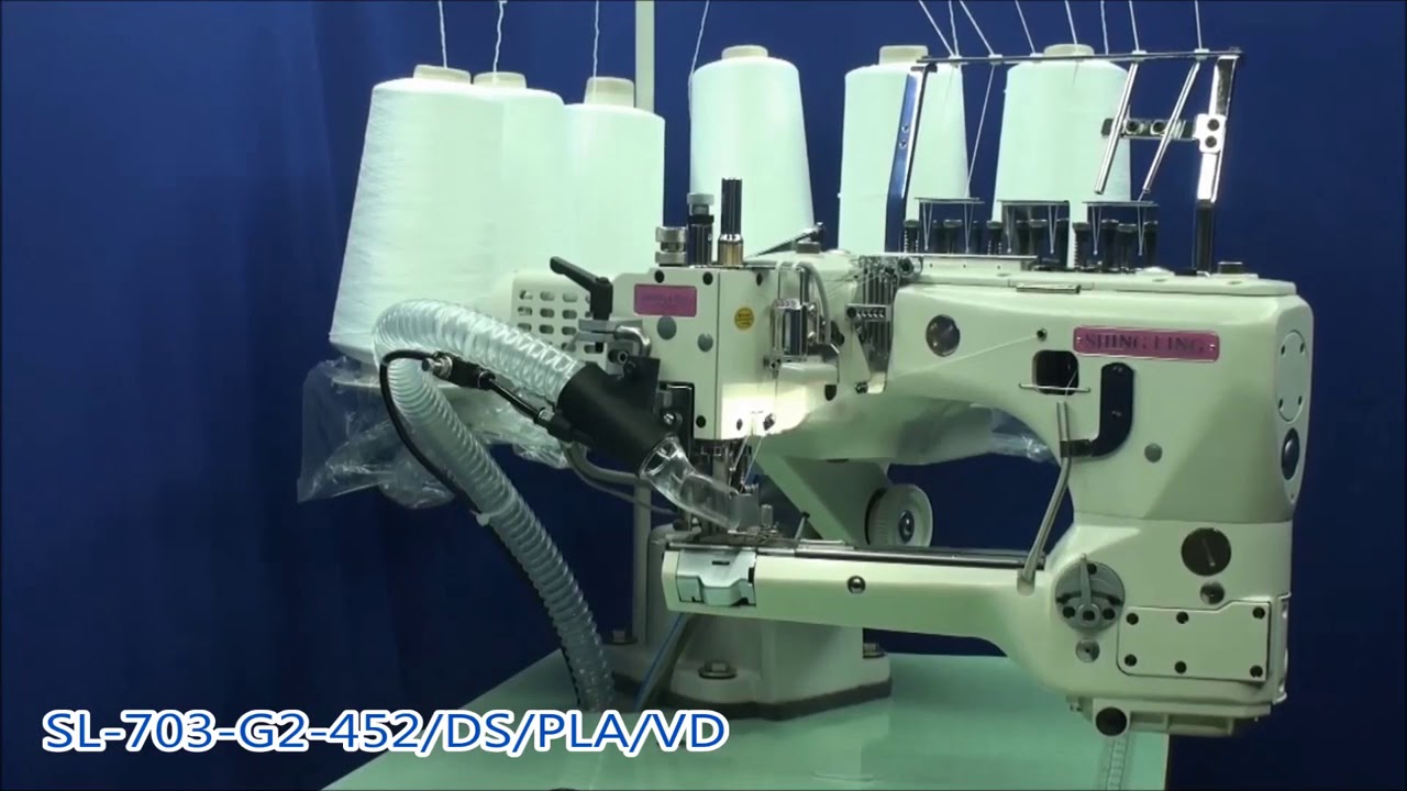 Shiling Machine Shing Ling Sewing Machine 4針6線褲襪 - YouTube