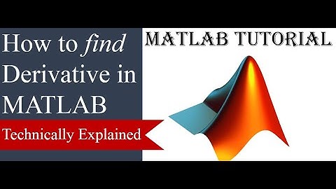 Derivative in MATLAB