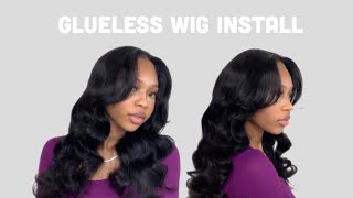 HOW TO: Glueless 5x5 Closure Wig With Curls | Pre Cut, Pre Plucked & Pre Bleached ft. Yolissa Hair