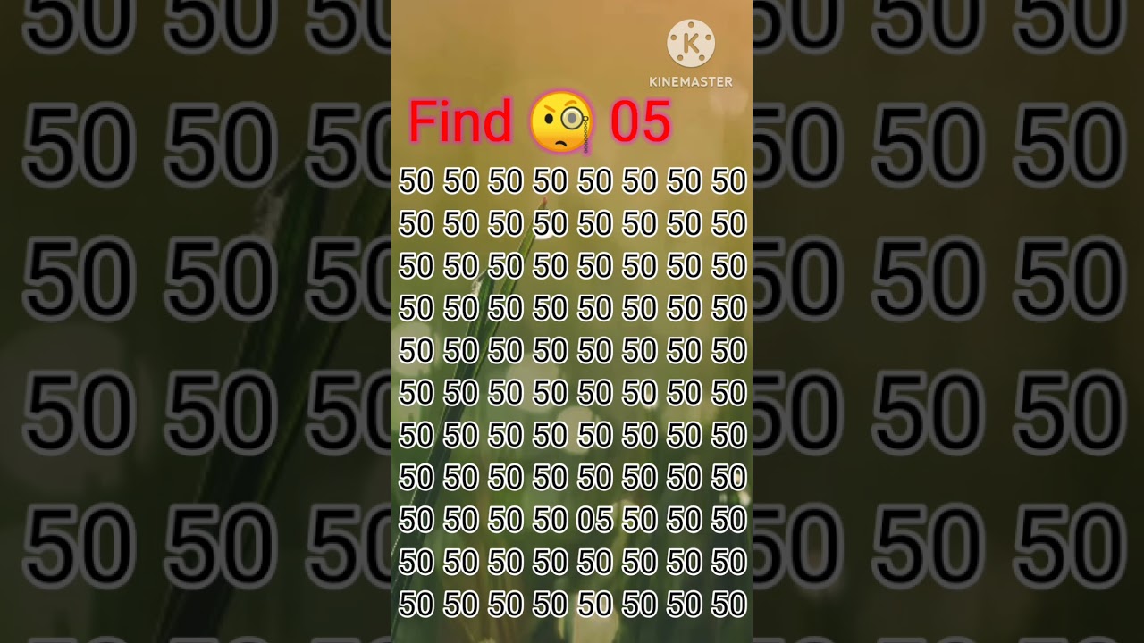 Find the number 05 🧐🧐 