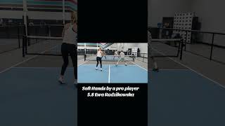 Soft hands by pro Ewa Radzikowska 5.8 VS Pro Angela Simon #pickleballhighlights #druh #pickleball