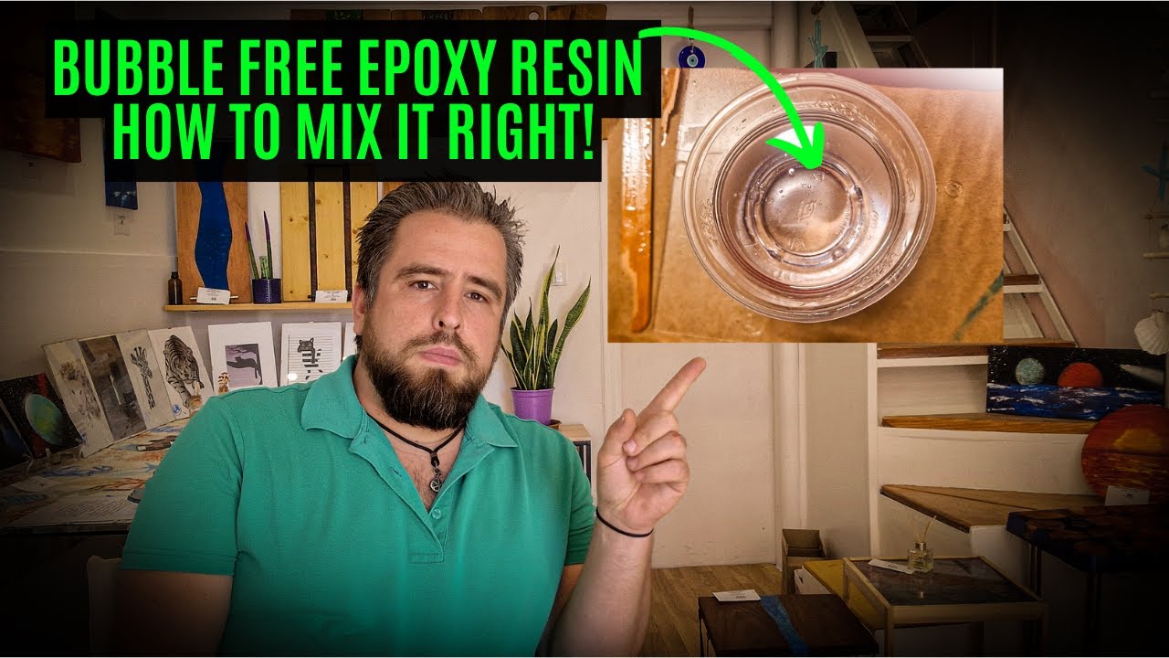How to MIX Epoxy Resin Bubble FREE