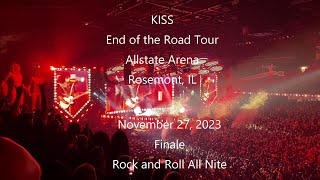 KISS  Finale of Chicago concert 11-27-2023 - Rock and Roll All Nite