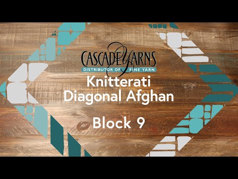 Knitterati Diagonal Afghan - Block 9!