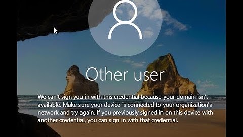 We can’t sign you with this credential because your domain isn’t available | EasyKnowledge