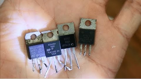 Video thực nghiệm này để hiểu thêm về 2 linh kiện:Triac và SCR