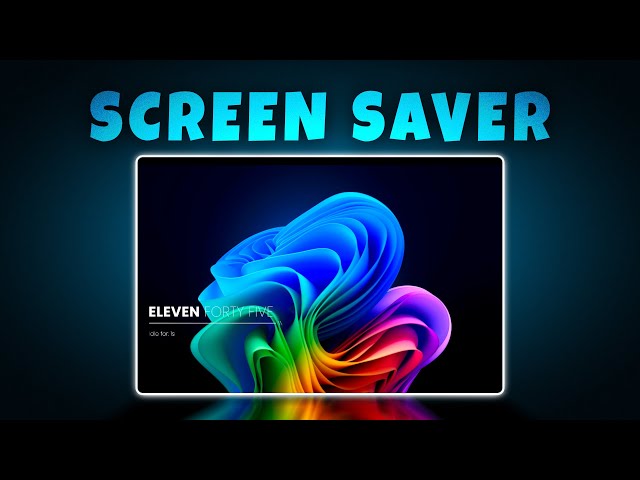 Cool Windows Screensavers How To Enable Screen Saver On Windows 11