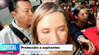 López Obrador revela protección a aspirantes presidenciales | Noticias con Crystal Mendivil
