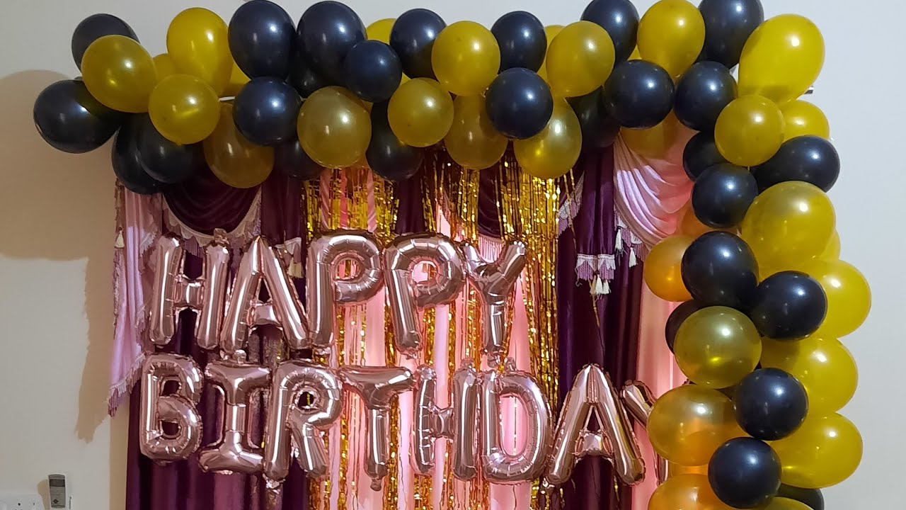 DIY/very easy birthday decoration ideas at home🤩/bday party decorations