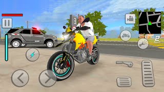 Brasil Tuning 2 Sport Motorbike Police SUV Car Escaping Big City Racing Simulator - Android Gameplay screenshot 4