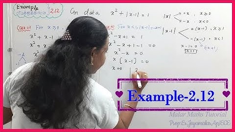 TN 11th Maths|Chapter-2|EXAMPLE(எடுத்துக்காட்டு)-2.12| #MalarMathsTutorial