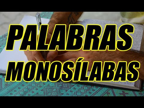 Video: ¿Qué son las palabras monosilábicas y polisilábicas?