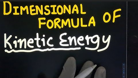 trick to find dimensions formula of Kinetic energy #class11 #physics #dimensions 😊