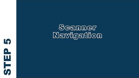 Barcode Logic: StockLink INSTALL TRAINING STEP 5: Scanner Navigation