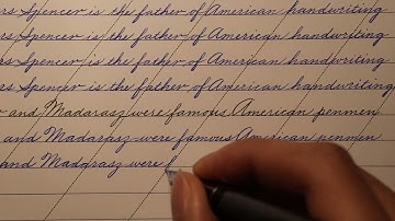 Lesson 71: Advanced Small-scale Writing | #cursive #handwriting #penmanship #amsr