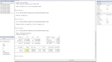 Summary of Interpreting a Regression Output from Stata