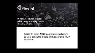 MDX programming basics