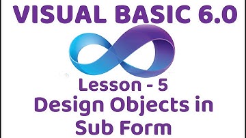 Visual Basic 6.0 | Design objects in Sub Form