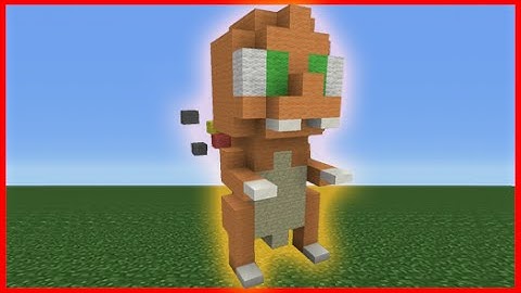 Minecraft Tutorial: How To Make A Mini Charmander Plush Statue