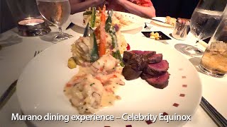 25th Anniversary Cruise – Celebrity Equinox Murano Dining Experience