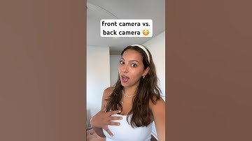 Front camera vs. back camera 😳 #shorts