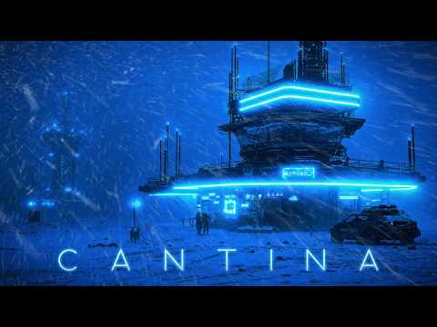 Cantina: - I s o l a t e d - Scifi Outpost During a Frigid Snowstorm Ambience | For Deep Relaxation