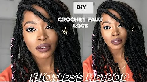 Effortless DIY Installation of Crochet Faux Locs using Knotless Method