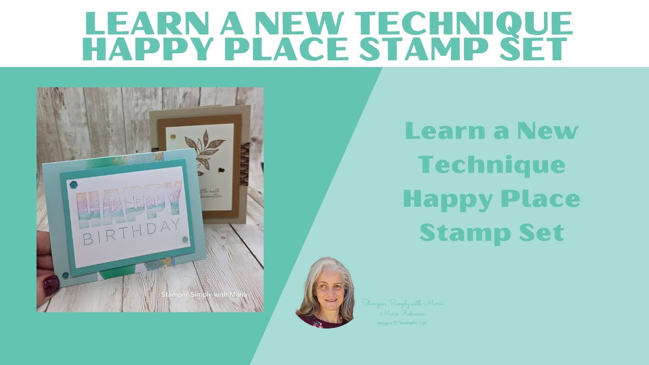 🔴Learn a New Technique Happy Place Stamp Set🤩