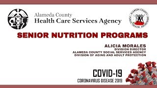 COVID-19:  Senior Nutrition Programs