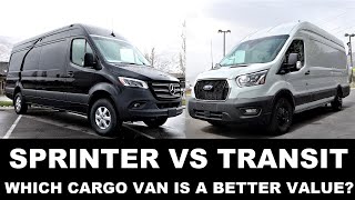 2022 Mercedes Sprinter Vs 2022 Ford Transit: Which Cargo Van Is Objectively Superior?