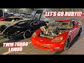 Ruby Fights For Her FIRST Competitive Win! FINALS With a Twin Turbo Lamborghini!