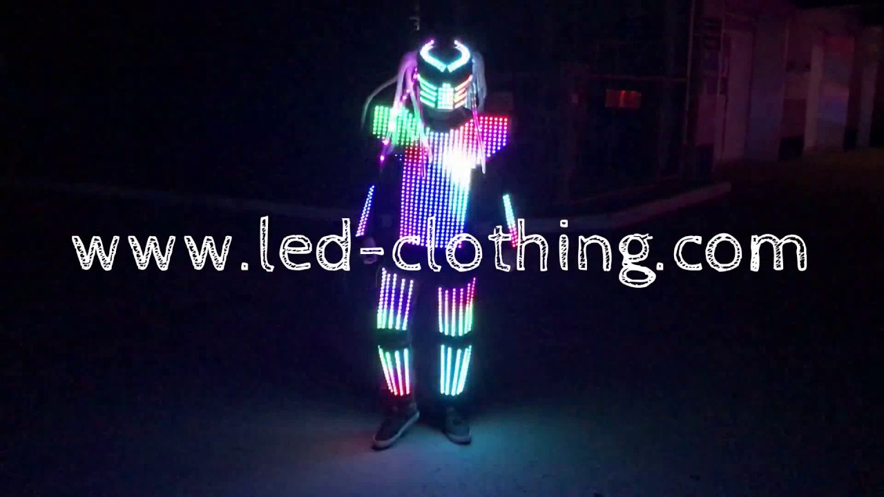 Adult Cosplay LED light up Predator Costume - by ETERESHOP