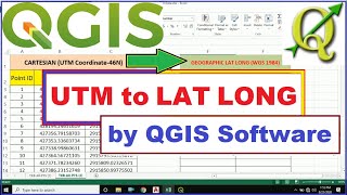 UTM to Lat Long by QGIS Software (English) screenshot 3