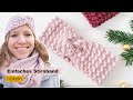 Einfaches Stirnband mit Körnchenmuster häkeln | DIY Geschenk 🎁