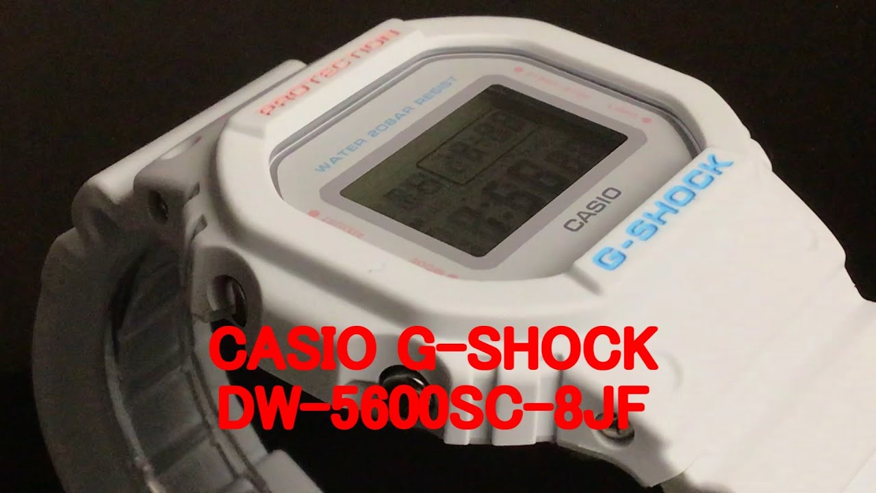 CASIO G-SHOCK DW-5600SC-8JF Spring Color Series - YouTube