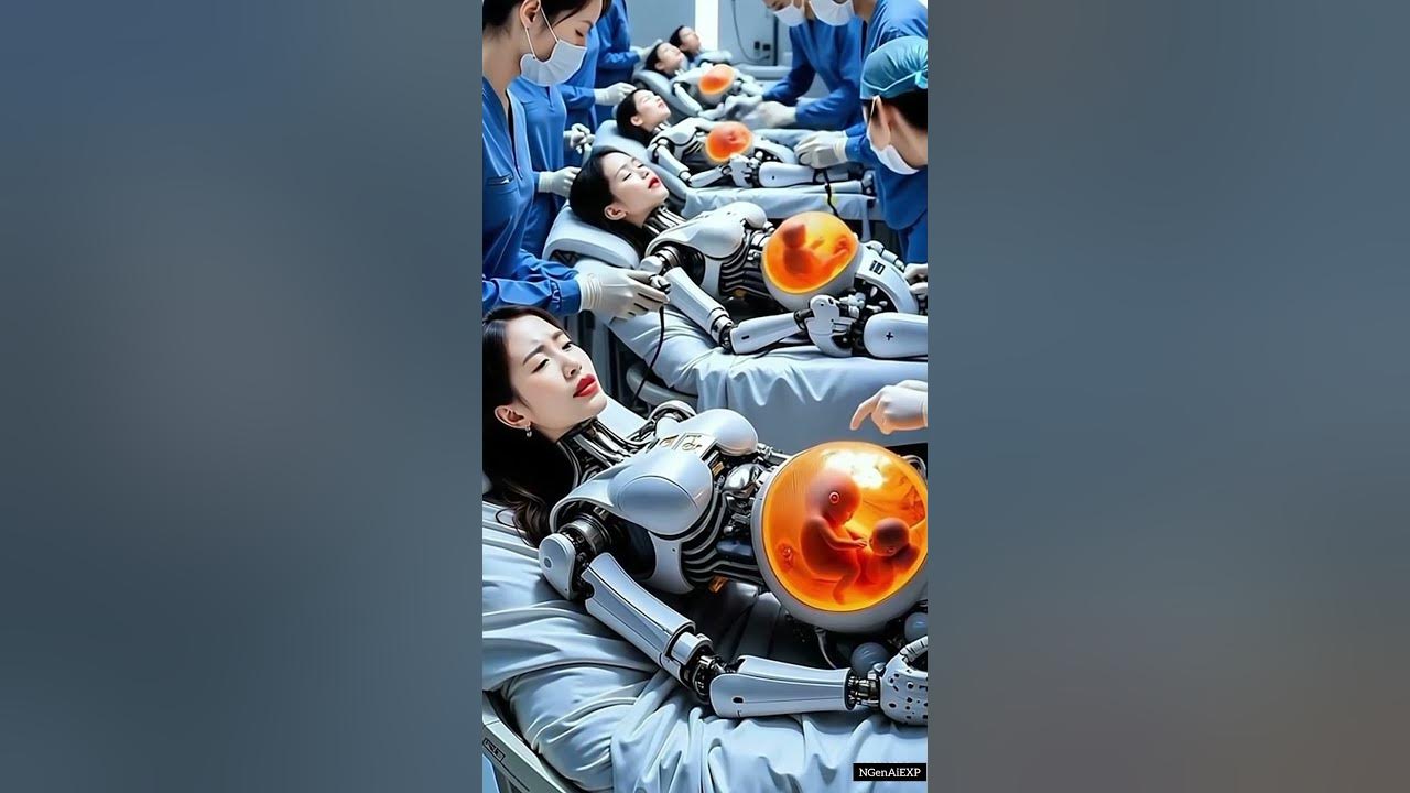 "Future of AI: Robots Giving Birth in Hospitals? 🏥👶 #robots #robot"