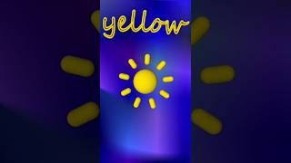 Color Yellow - learn colors for kid #colors #shorts #videoforkid #learnenglish