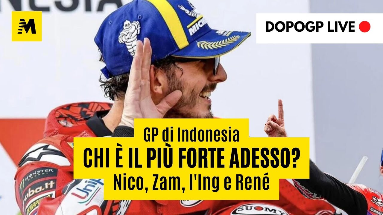 GP dell'Indonesia. “Bagnaia e Martin, il più forte chi è?” - YouTube