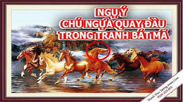Tranh Bát Mã, Mã đáo thành công may mắn, tài lộc và ý nghĩa chú ngựa quay đầu- Tranh treo tường đẹp