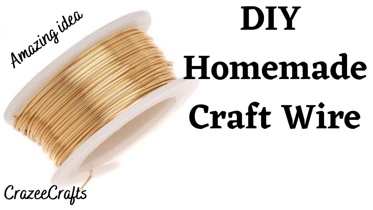 DIY Homemade Craft wire, How to make Craft wire at home easily, Handmade  crafts