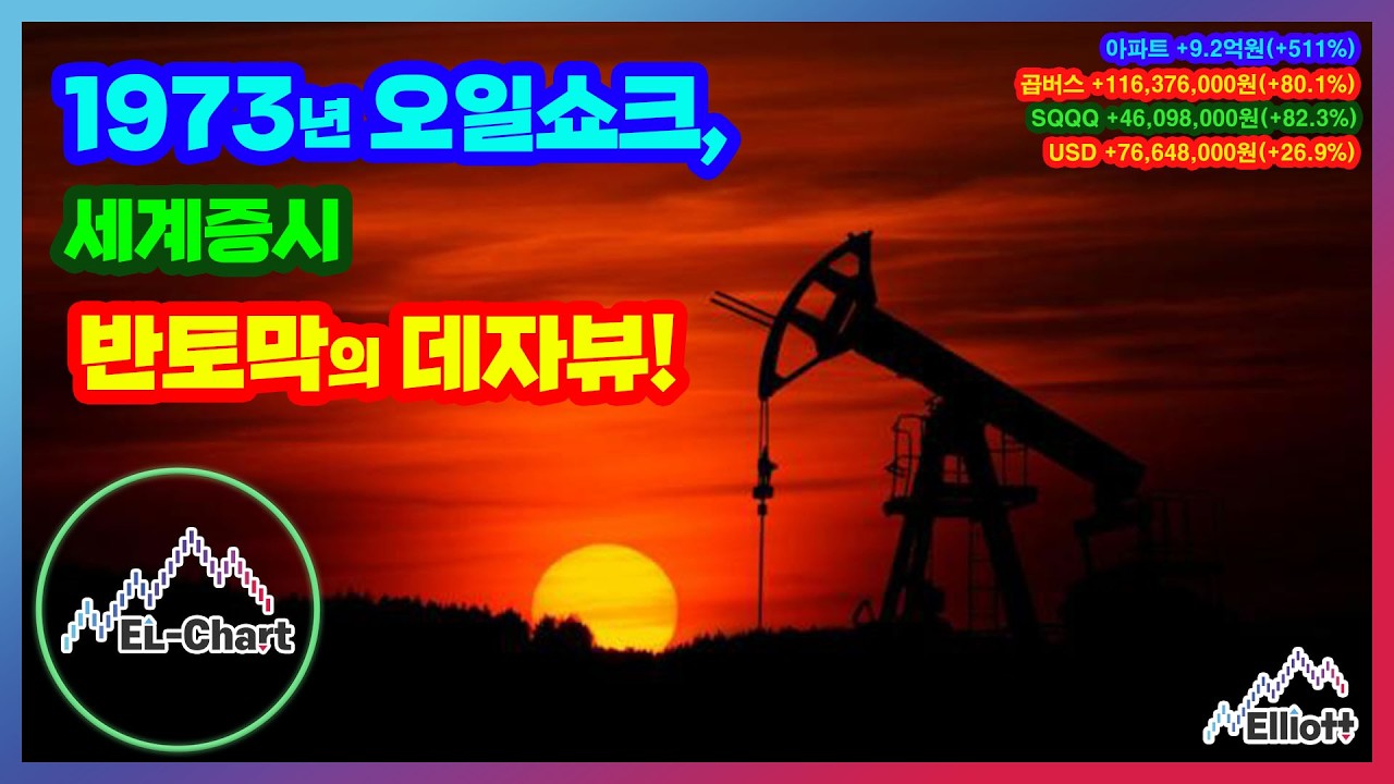 1973년 오일쇼크, 세계증시 반토막의 데자뷰!