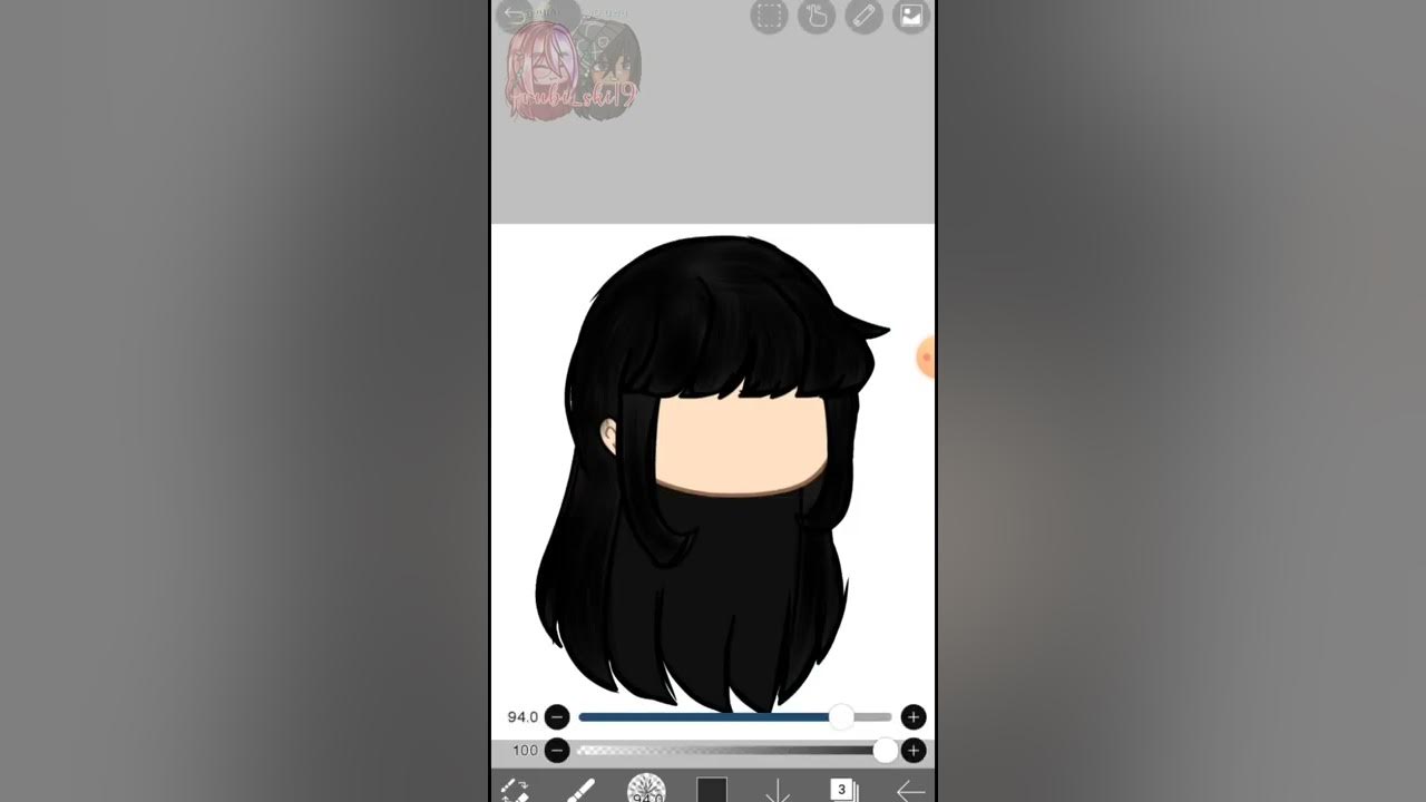 🥀 🎨 Cómo Editar Cabello🎨🥀, Tutorial🖌️, Gacha life