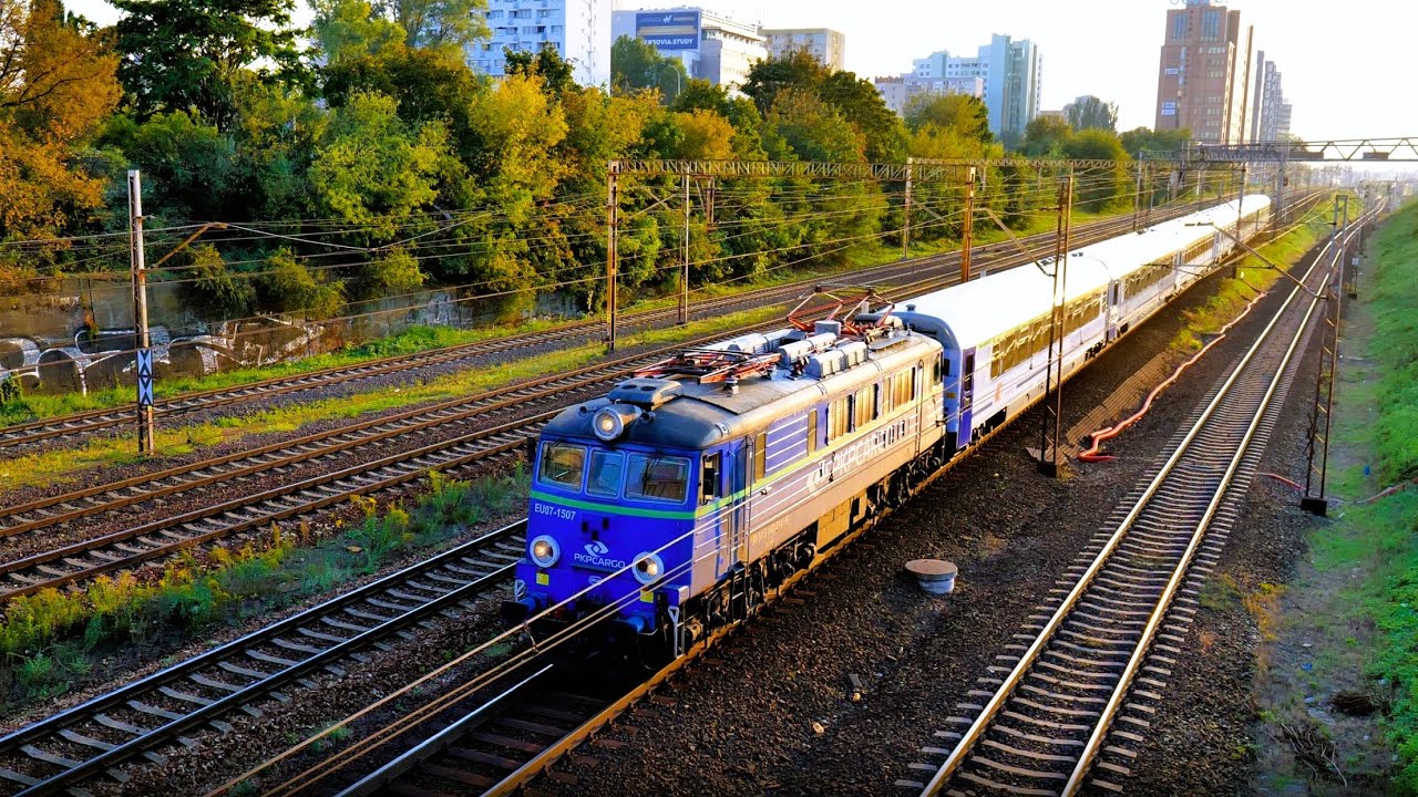 Trainspotting around Warszawa Główna station & Warsaw Stacja Muzeum Railroad Museum in 4k60