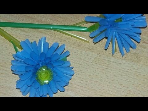  Cara buat bunga dari pipet  plastik Part 1 Baru YouTube