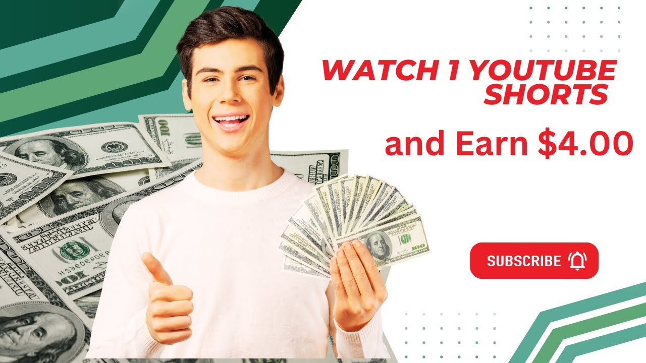 Watch 1 YouTube Shorts and Earn $4.00 | How To Make Money Online - YouTube